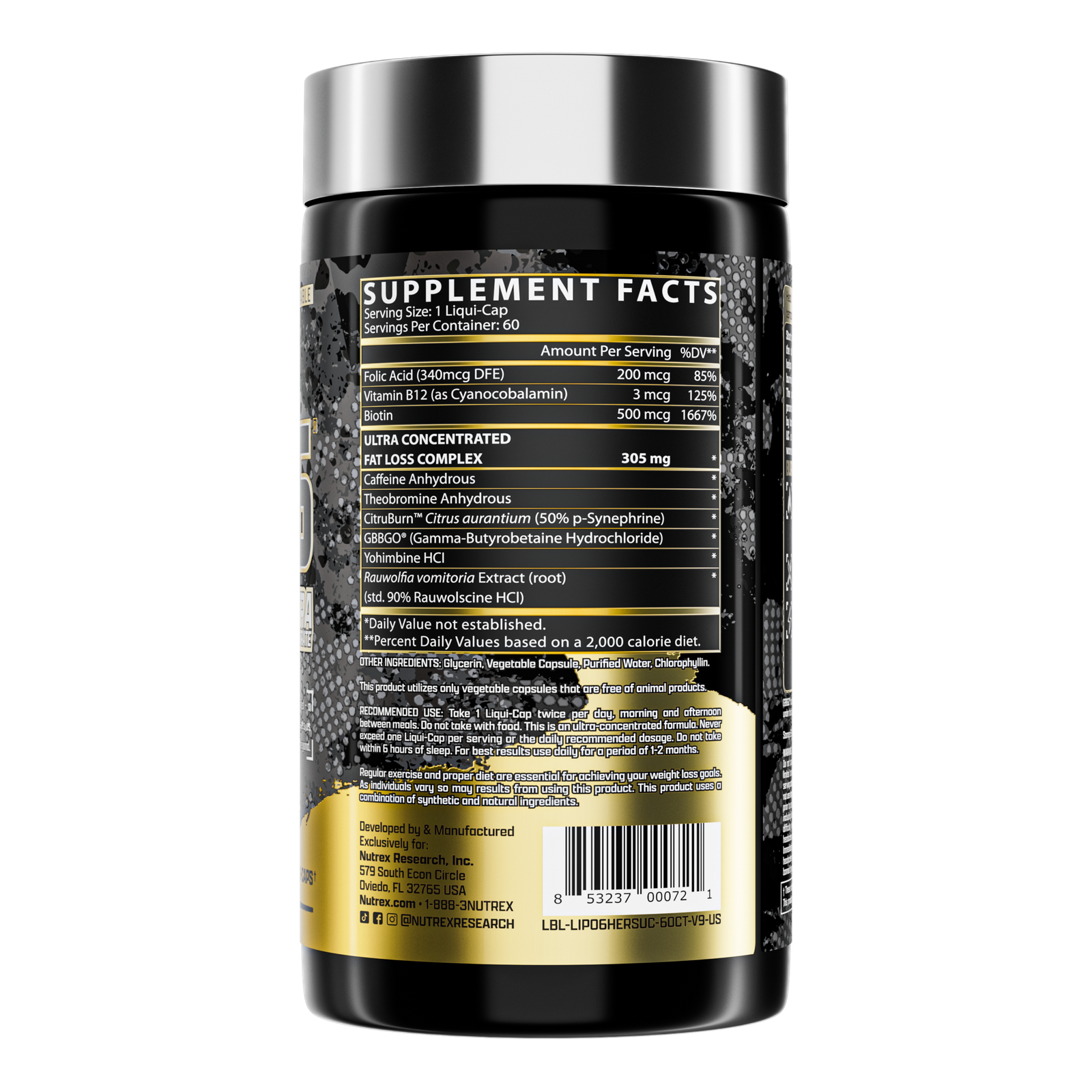 Nutrex Lipo 6 Hers Ultra Concentrate 60 Cápsulas - Imagem 2