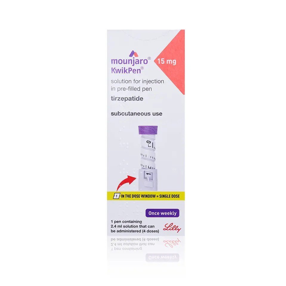 Mounjaro KwikPen 15mg (Tirzepatide 15mg/4 doses) Eli Lilly