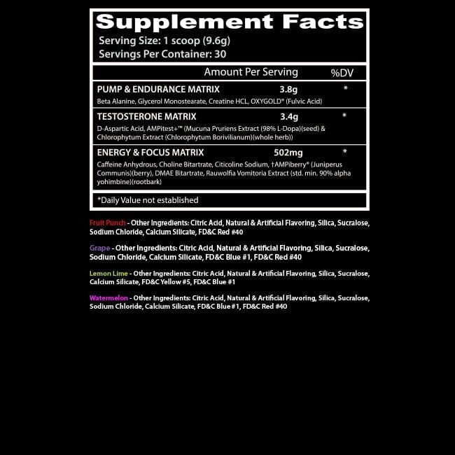 Insane Labz Pré-treino Psychotic Test 30 Doses - Imagem 2