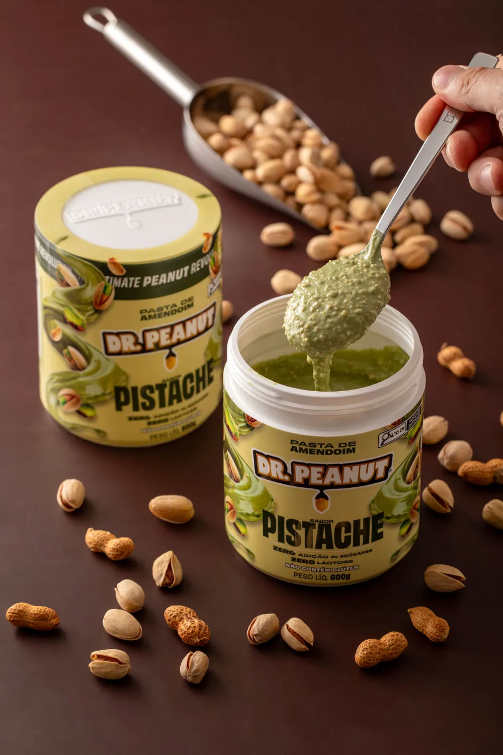 Dr. Peanut Pasta de Amendoim Sabor Pistache 600g - Imagem 2