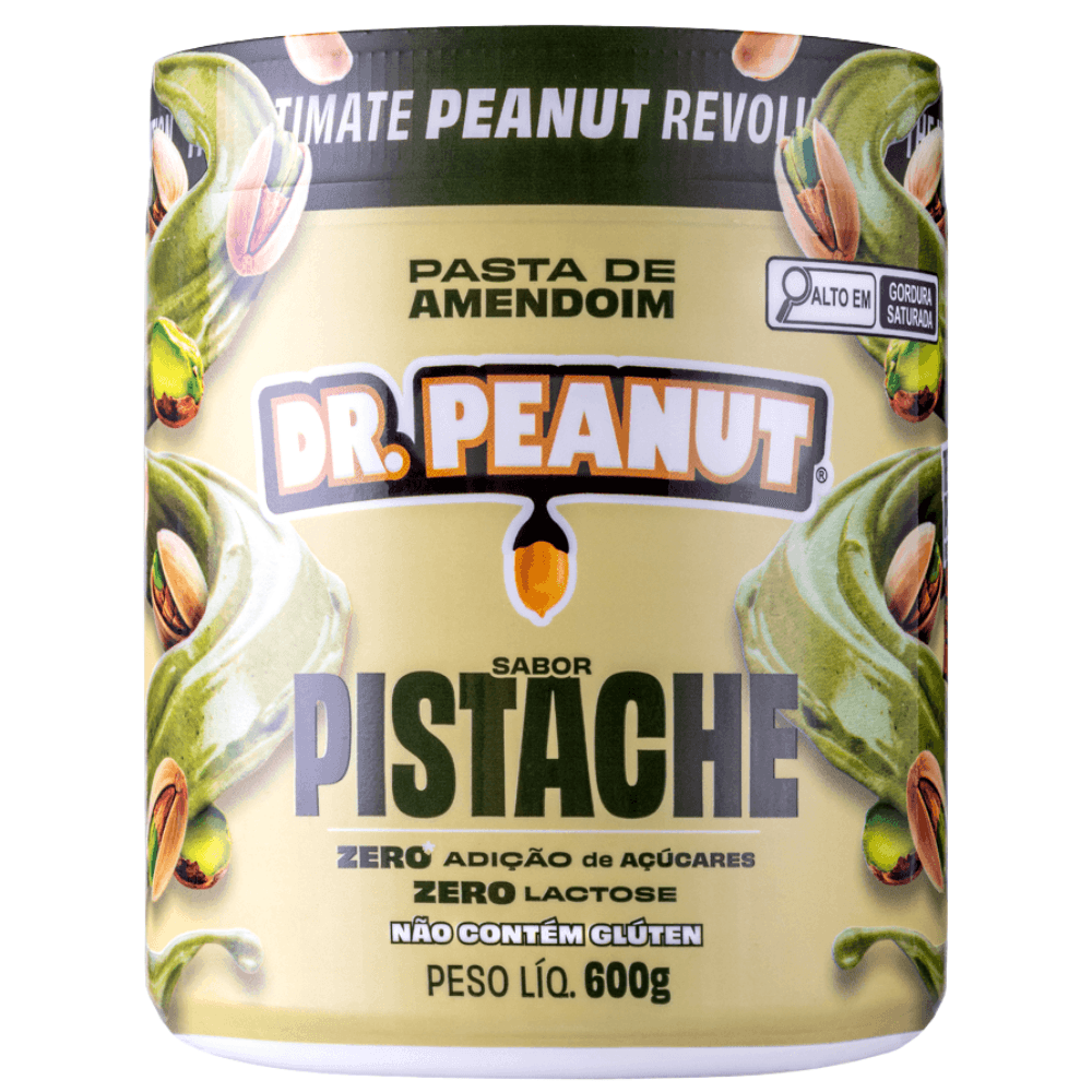Dr. Peanut Pasta de Amendoim Sabor Pistache 600g