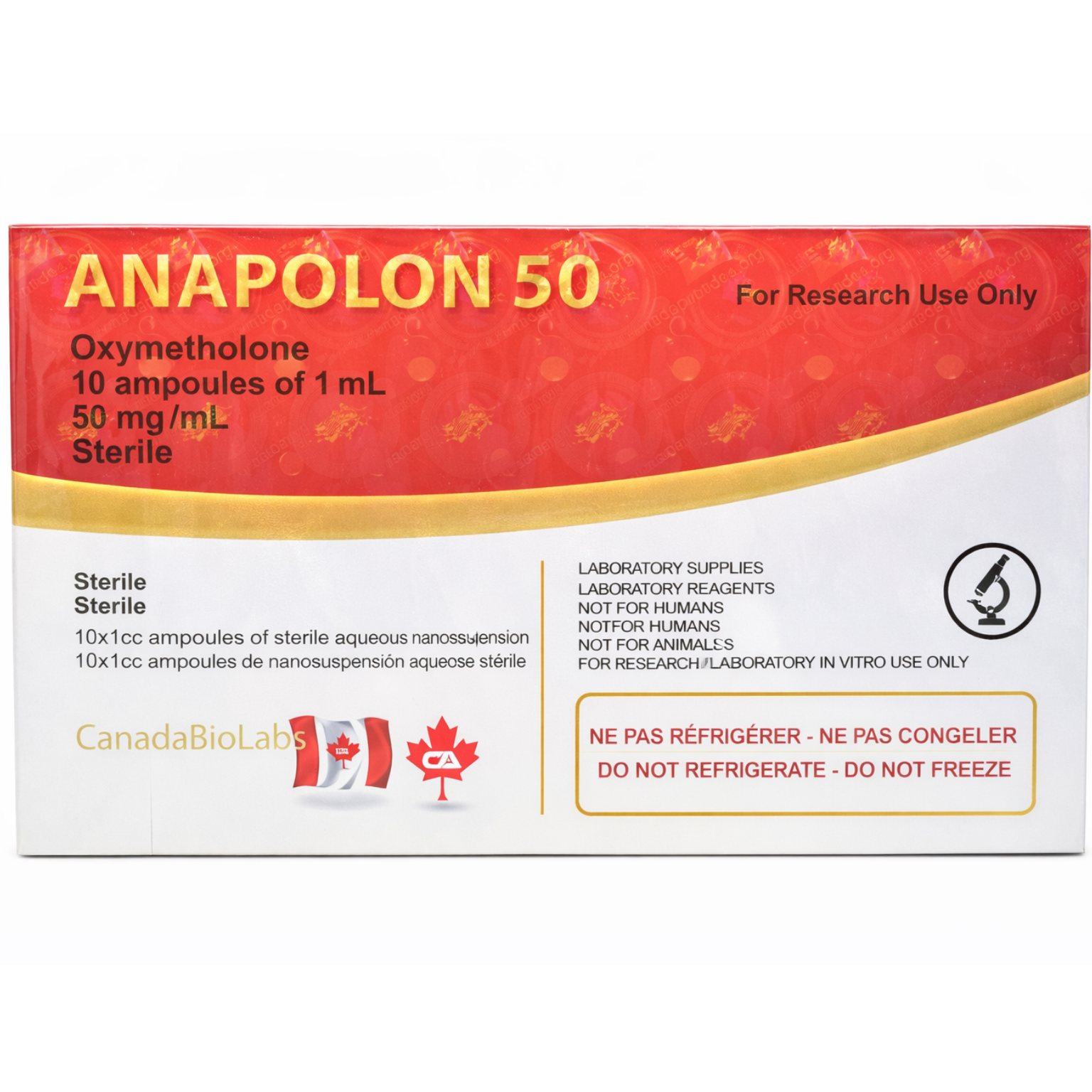Canada Bio Labs Anapolon 50 | Oximetolona 50mg/ml | Hemogenin