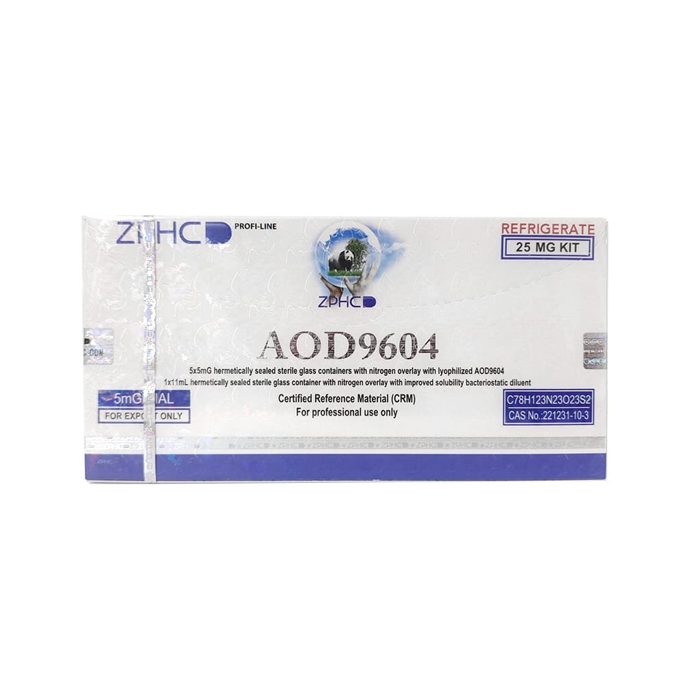 ZPHC AOD-9604 de 5mg | Kit 5 Ampollas de 25mg