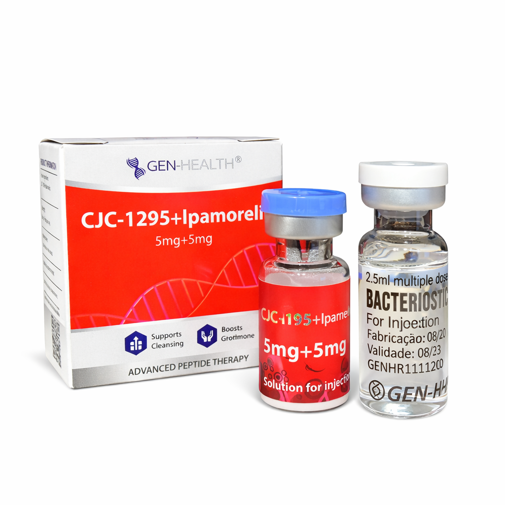 Gen-Health CJC-1295 5mg + Ipamorelin 5mg + Agua Bacterostatica