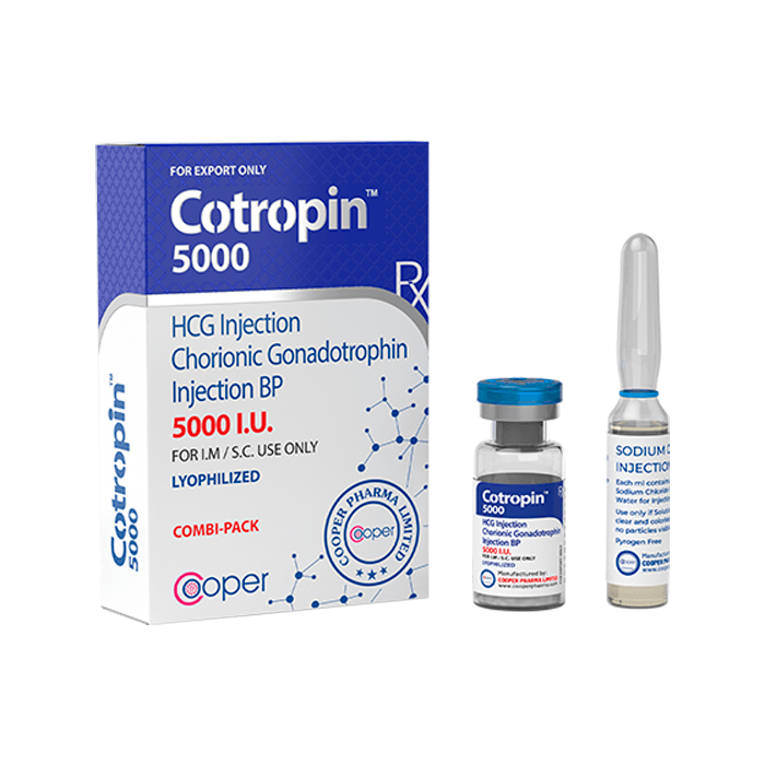 Cooper Pharma Cotropin HCG Injection Chorionic Gonadotrophin 5000IU
