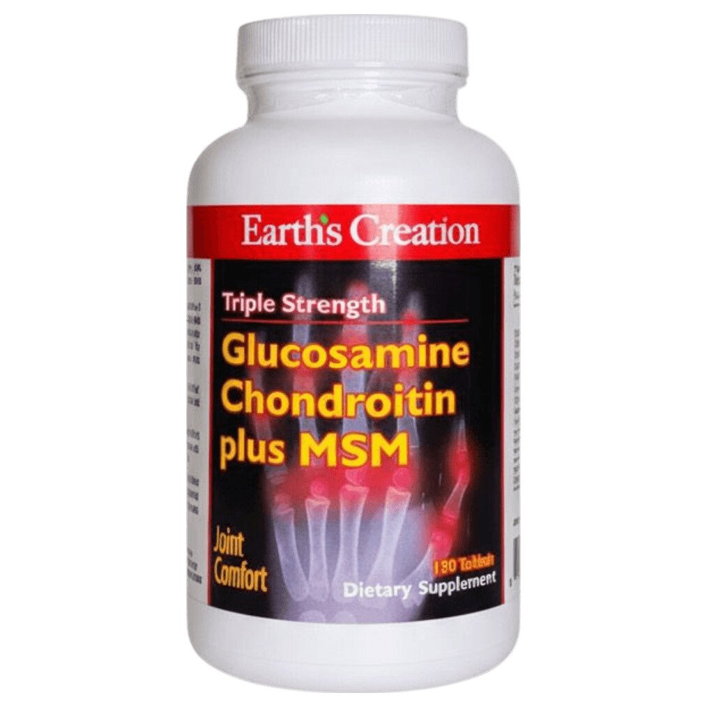 Earth’s Creation Glucosamine Plus MSM 90 Capsulas