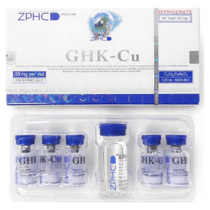 ZPHC GHK-CU 50mg 5 ampollas de 10mg