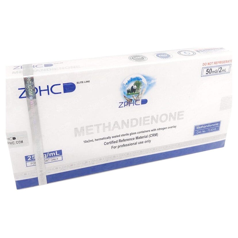 ZPHC Methandienone Injectable 50mg/2ml 10ml (10 ampoules × 2 ml ) | Dianabol