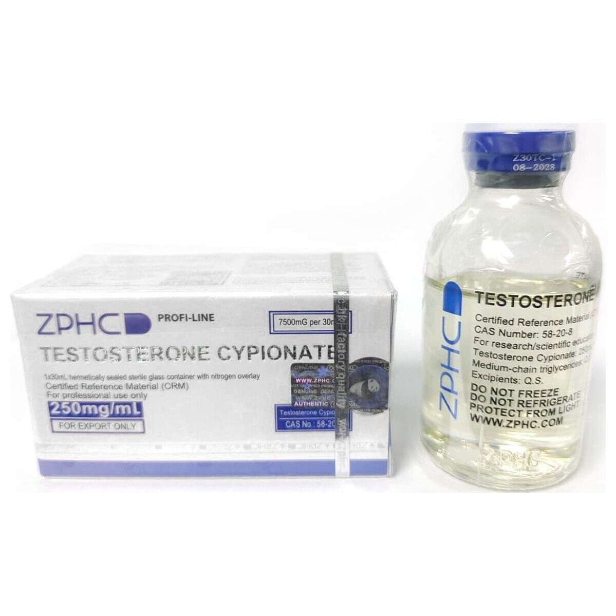ZPHC Testosterone Cypionate 250mg 10ml | Testosterona Cypionato
