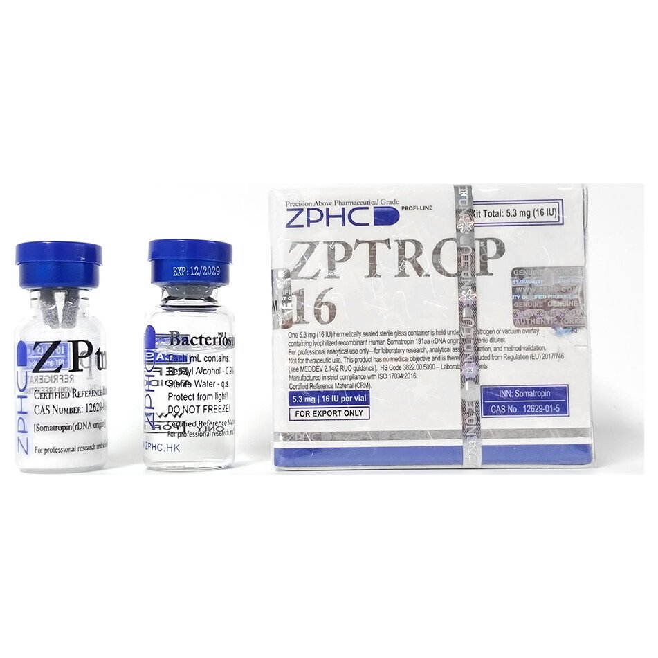 ZPHC ZPtrop HGH 16 IU (1 vial liofilizado + agua bacteriostática)