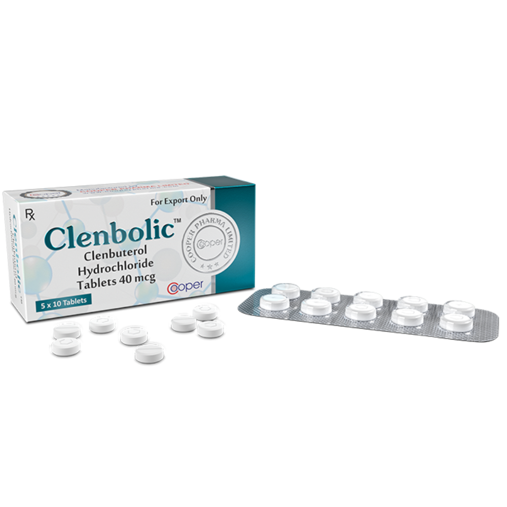 Cooper Pharma Clenbolic Clembuterol 40mcg 50 tabletes