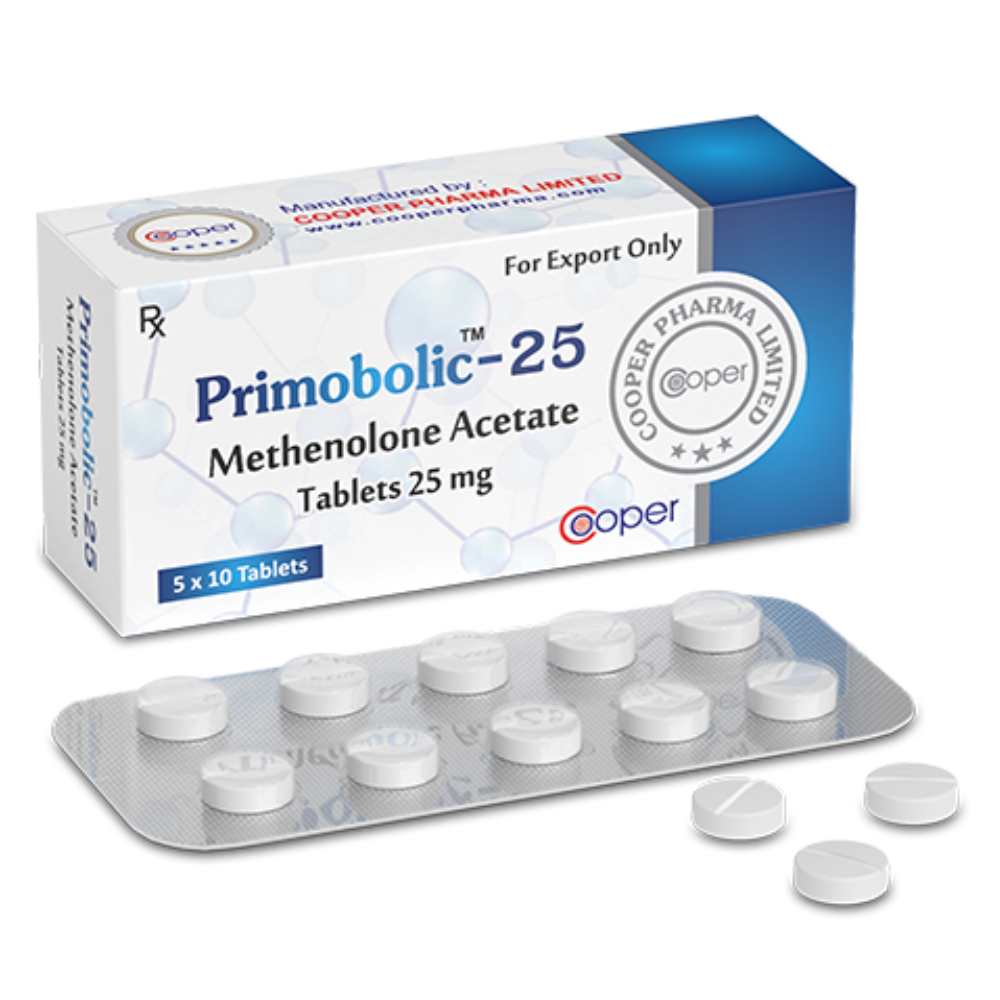 Cooper Pharma Primobolic-25 Methenolone Acetate 25 mg (5×10 tablets)