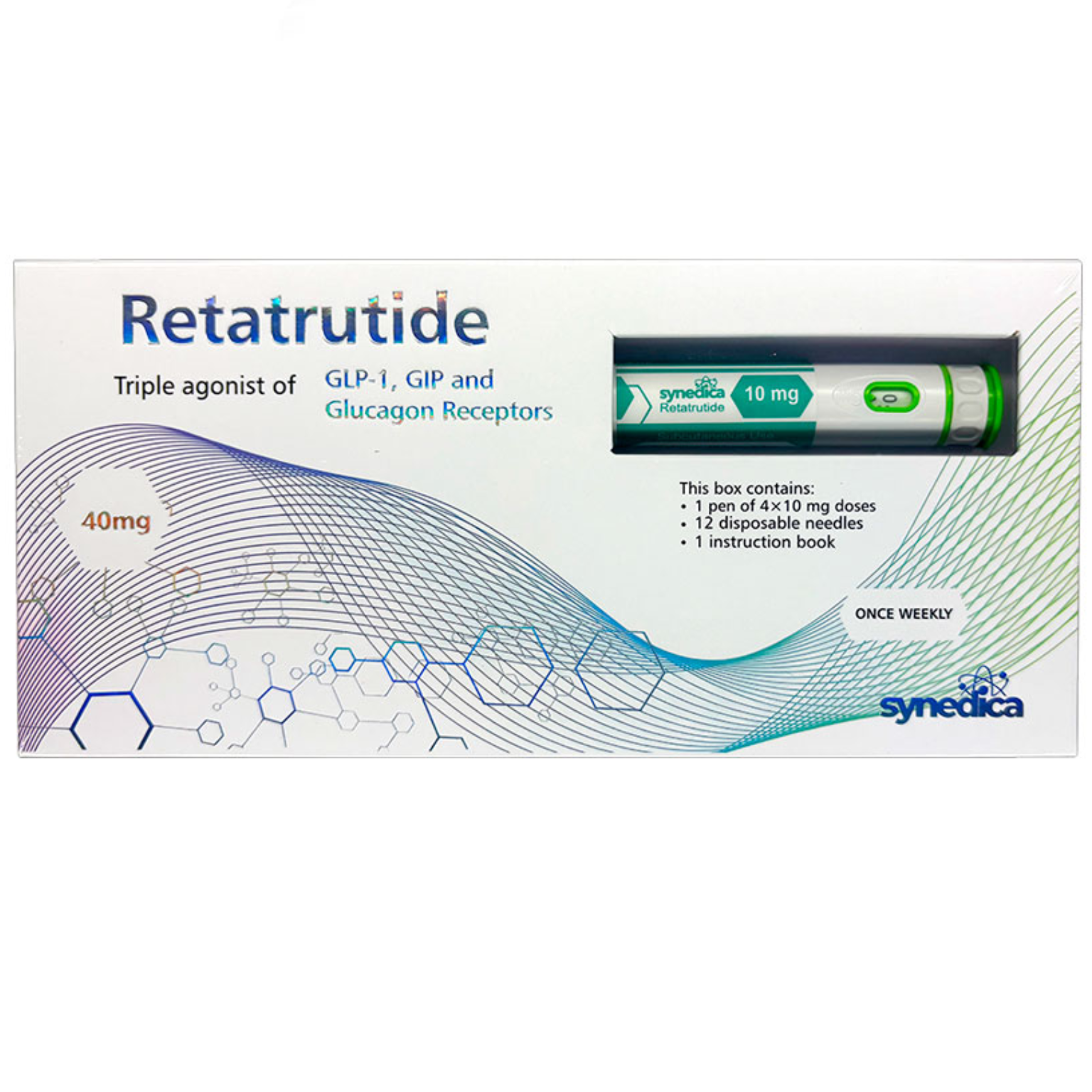 Synedica Retatrutida 40mg Marcador Verde