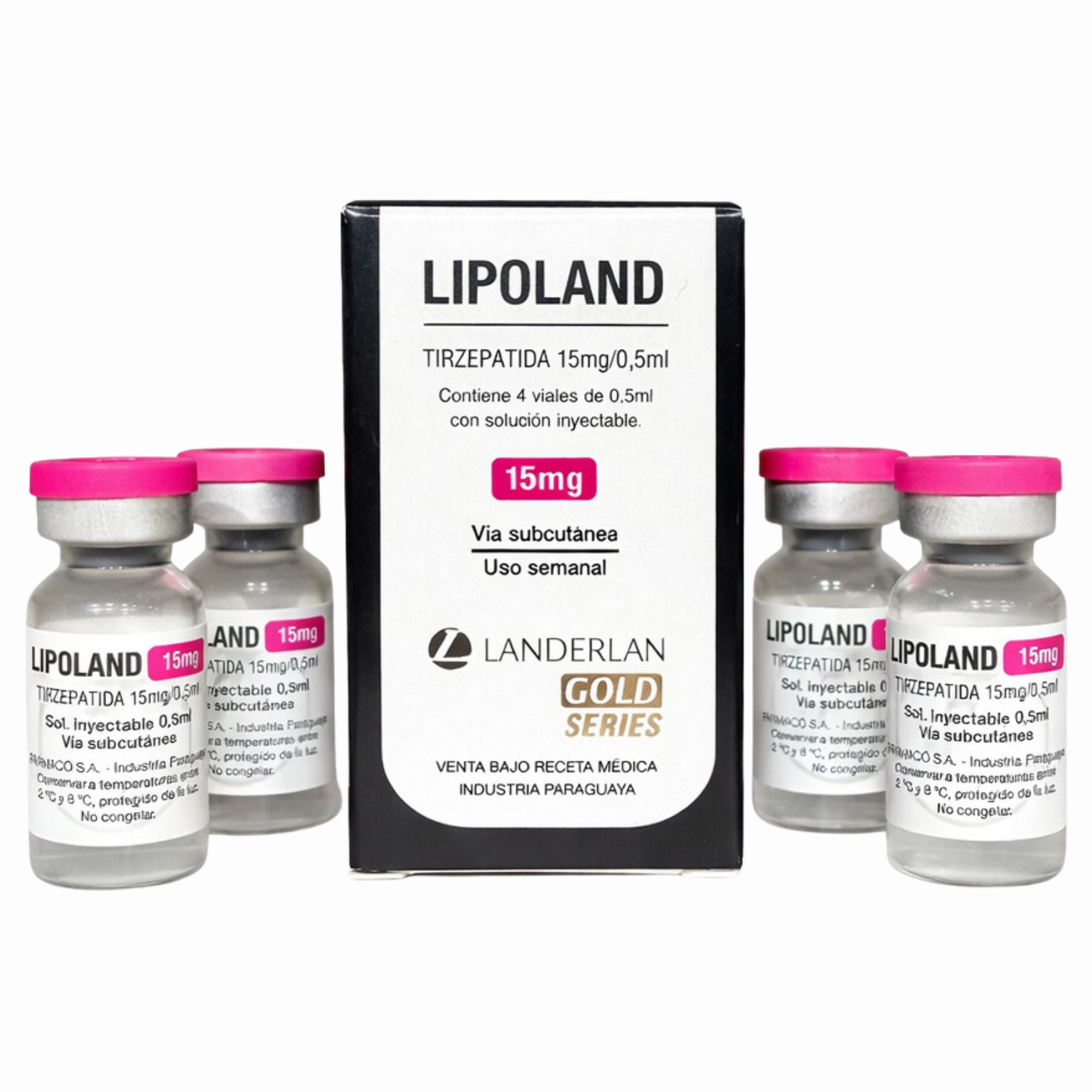 Landerlan Lipoland 15mg 4 Ampolas Tirzepatida