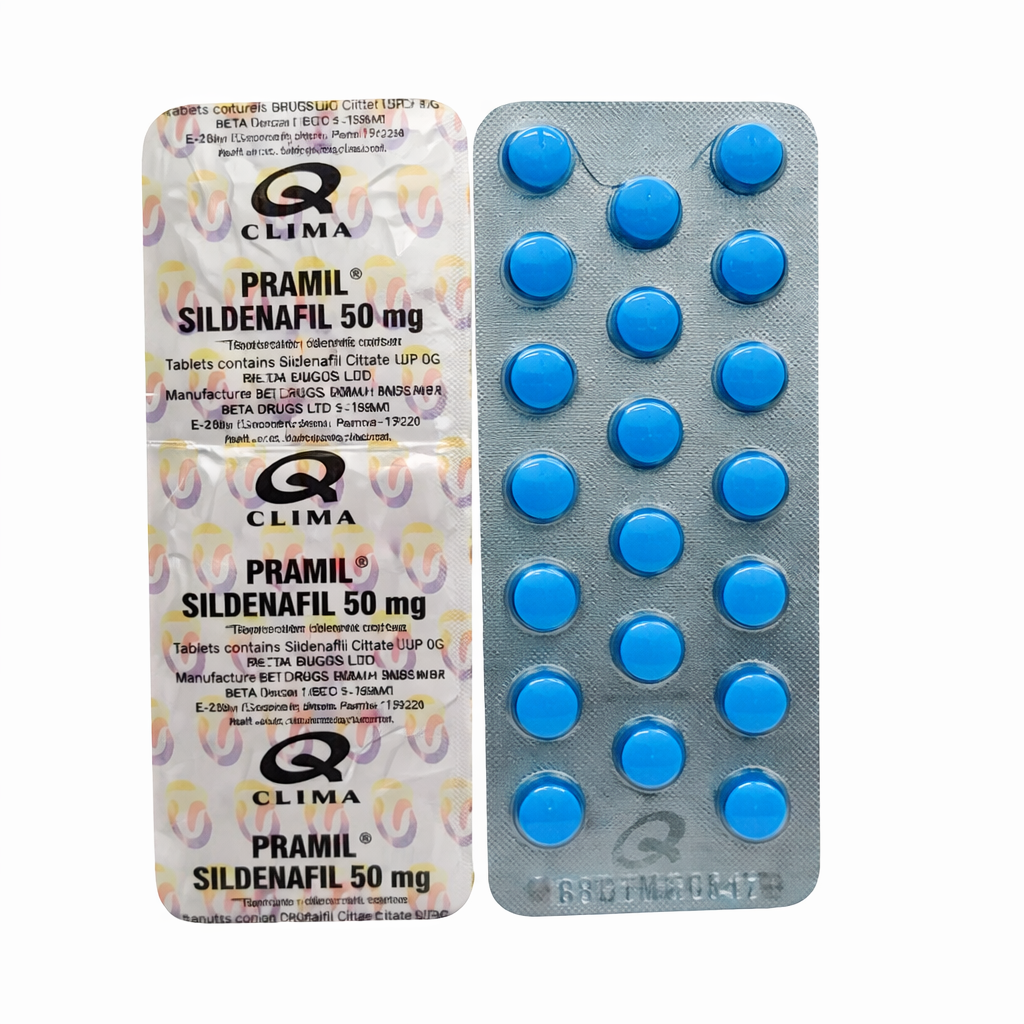 Pramil Sildenafil 50mg 20 Comprimidos