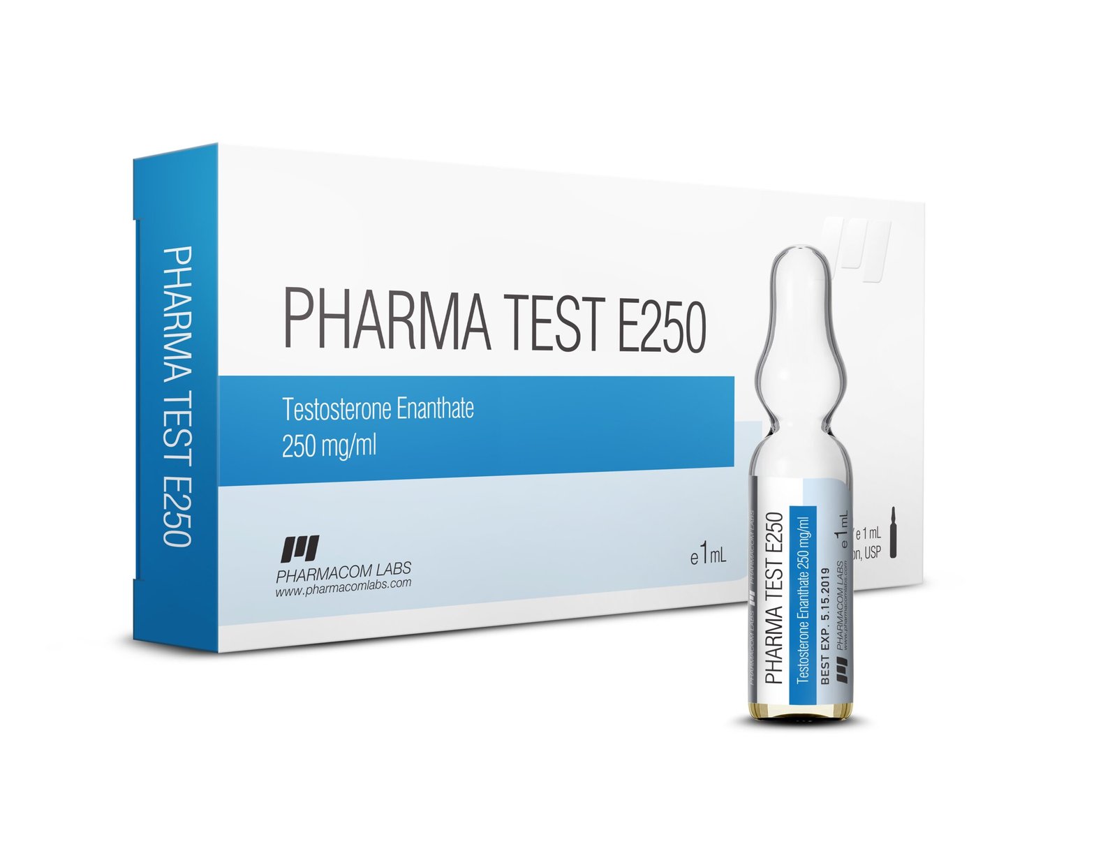 Pharmacom Pharma Test E250 250mg/1ml 10 ampolas de 1ml Enantato de Testosterona