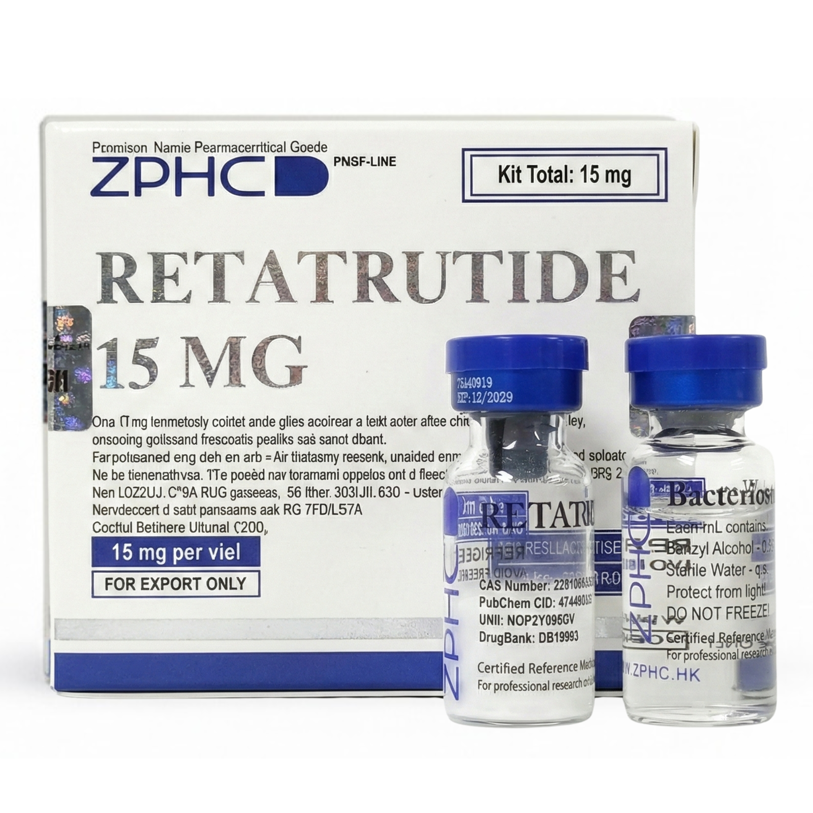 ZPHC Retatrutida 15mg Ampola