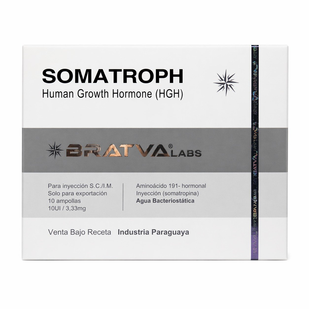 Bratva Somatroph HGH 10 ampola 10 UI somatropin