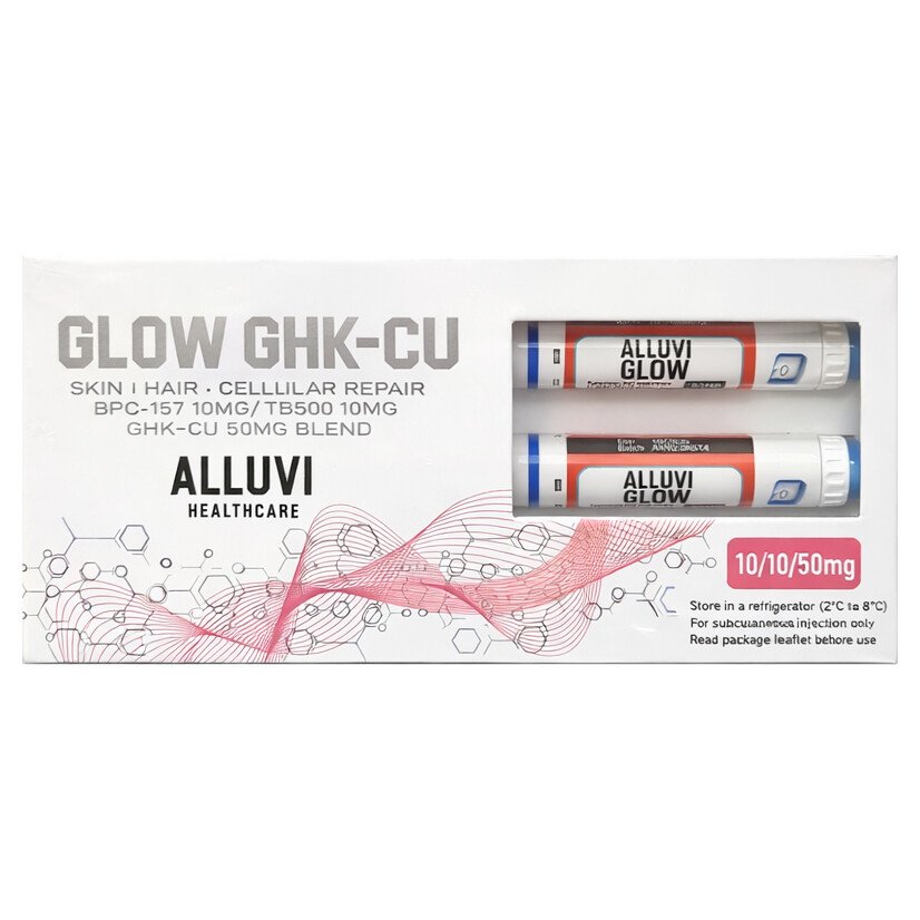 Alluvi Glow | GHK-cu 50mg + TB-500 10mg + BPC-157 10mg caneta