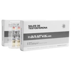 Bratva Durateston Sales de Testosterona 250mg/ml 10 Ampolas de 1ml