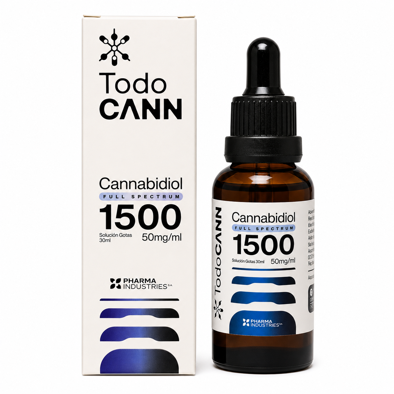 Todo CANN Cannabidiol Full Spectrum 1500 Solução Gotas 50mg/mL | Canabidiol