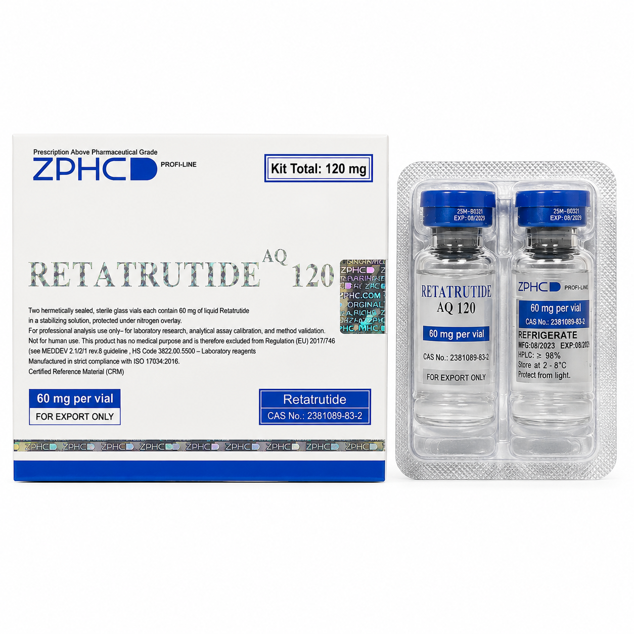 Retatrutida — ZPHC 120mg 60mg/Vial