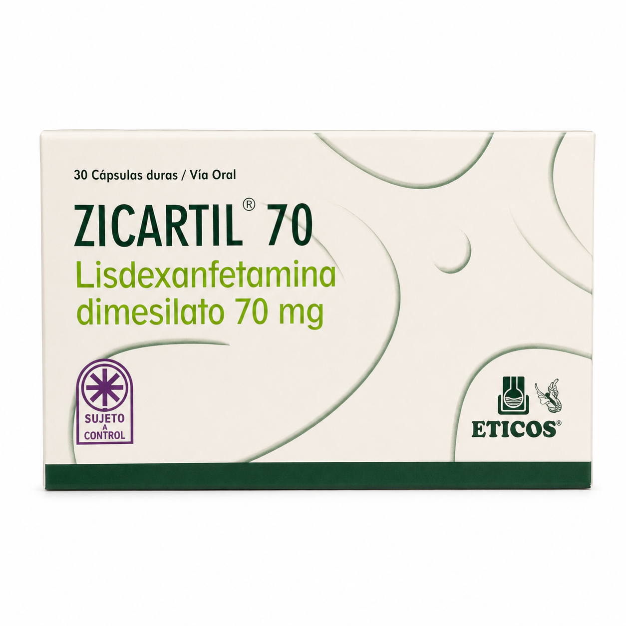 Eticos Zicartil 70 Lisdexanfetamina Dimesilato 70mg | Venvanse