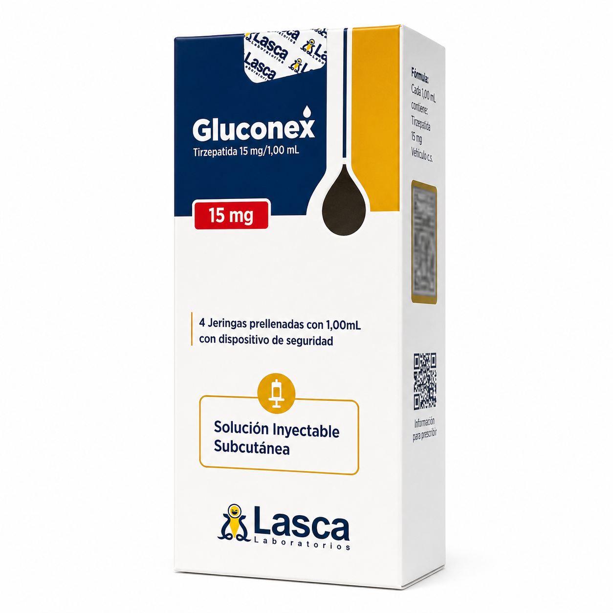 Tirzepatida — Gluconex 15mg 4 seringas